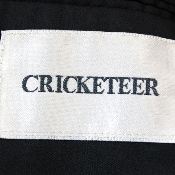 Cricketeer Mens 39L Long Dinner Jacket Blazer Satin Lapel Black 100% Wool - Picture 7 of 10